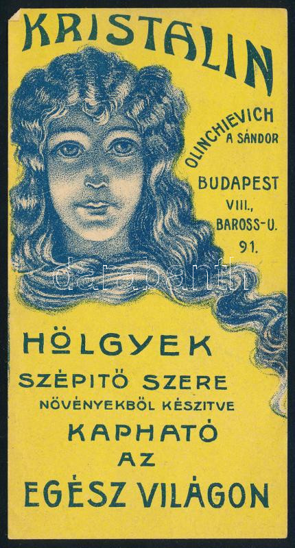 Kristalin hölgyek szépítőszere számolócédula