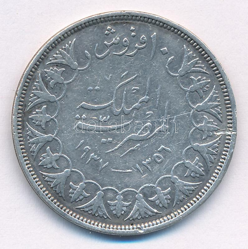 Egyiptom 1937. 10Q Ag 'Fárúk' T:VF karc Egypt 1937. 10 Qirsh Ag 'Farouk' C:VF scratch Krause KM# 367 - Image 2