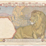 Francia Nyugat-Afrika 1942. 25Fr T:F folt, kis szakadás French West Africa 1942. 25 Francs C:F spot, small tear - Image 2