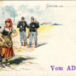 Gruss aus... / Austro-Hungarian K.u.K. military art postcard. Alex J. Klein Nr. 6. litho (EK)