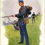 Austro-Hungarian K.u.K. military art postcard, infantry. B.K.W.I. 829-3. (fl)