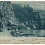 1899 (Vorläufer) Orsova, Kazán szoros este. Hutterer G. . / Kasanpartie / Kazaan gorge at night (EB)