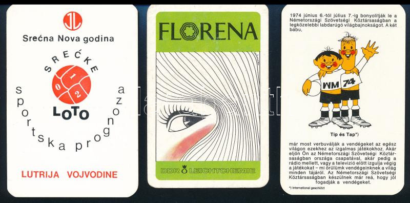 1971-1978 12 db külföldi kártyanaptár - Image 2