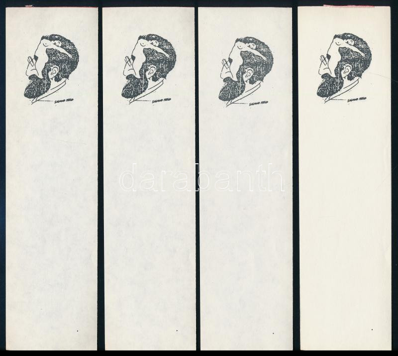 Sigmund Freud erotikus számolócédula, 5 db