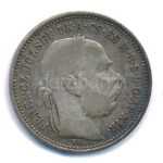 1892KB 1K Ag 'Ferenc József' T:VF,F patina, ph. Adamo K5
