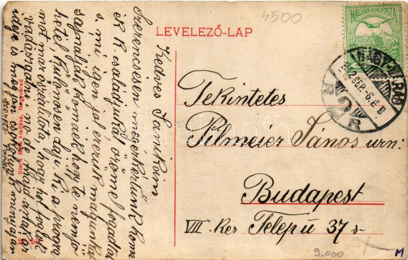 1912 Nagyvárad, Oradea, Grosswardein; Szent László tér, piac. Stern Béla 26259 (W.L. ?) / market square (EK) - Image 2