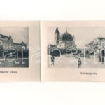 1918 Pécs, Pályaudvar, vasútállomás. leporellólap 10 képpel, közte zsinagóga (szakadás / tear) - Image 2
