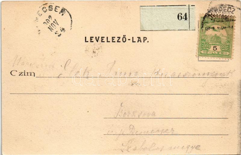 1902 Hortobágy, Délibábok hazája, a hodály körül, magyar folklór. Telegdi K. Lajos utóda kiadása (Debrecen) - Image 2