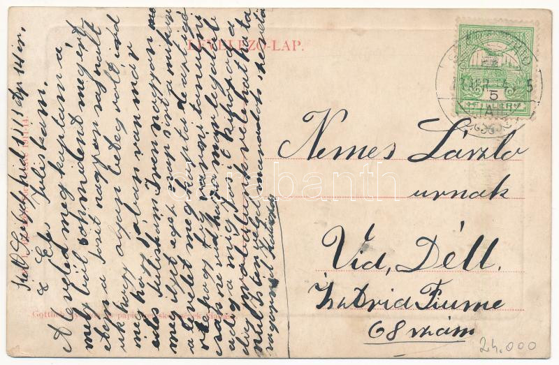 1913 Székelyhíd, Sacueni; pályaudvar, vasútállomás. W.L. Bp. 2267. 1911-14. Gottlieb kiadása / railway station (EK) - Image 2