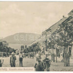 Székelyudvarhely, Odorheiu Secuiesc; Kossuth utca, Budvár, üzletek. Sterba Ödön kiadása / street, shops