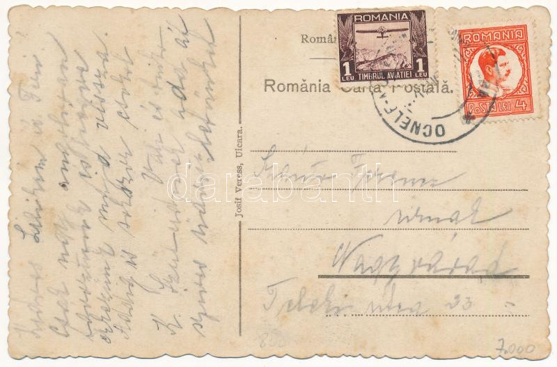 Marosújvár, Uioara, Ocna Mures; Castelul Contele Teleky / Gróf Teleki kastély. Josif Veress kiadása / castle (EK) - Image 2