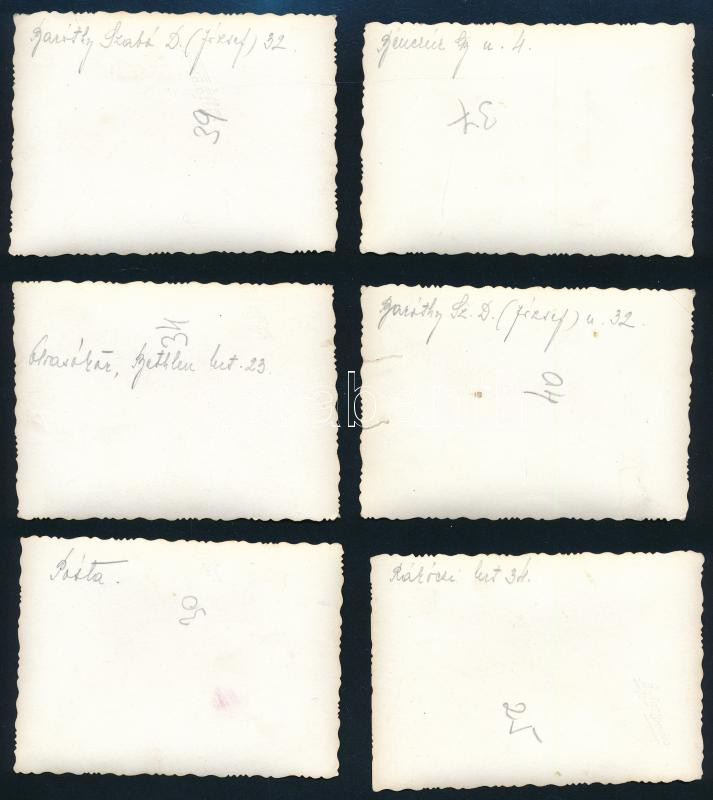 1941 Kassa, a június 26-i bombatámadás után készült felvételek, a bombázás okozta károkról. 16 db fotó, a hátoldalon feliratozva (posta, telefonközpont, lakóépületek utca és házszám szerint), 9x6 cm méretben. (A kassai - Image 4