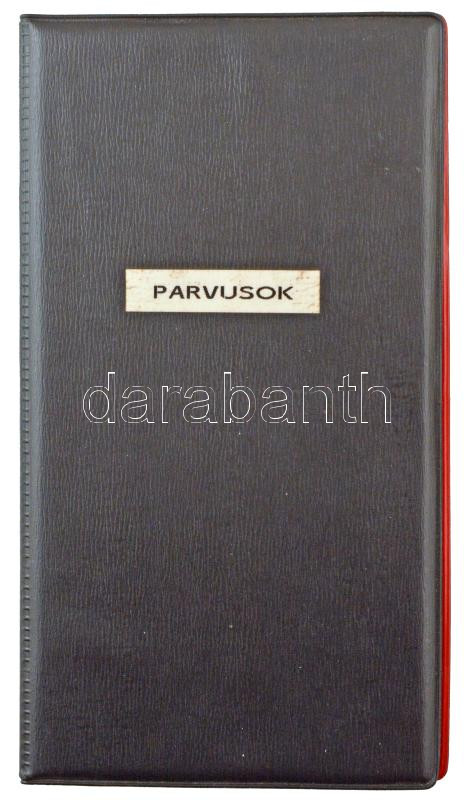 1387-1427. Parvus Ag 'Zsigmond' kapszulában (50db) kisalakú, fekete műbőr berakóban, szinte mindegyik külön típus, közte ritkábbak is T:AU-VF patina Hungary 1387-1427. Parvus Ag 'Sigismund' (50pcs) in a small faux leather binder, almost - Image 4