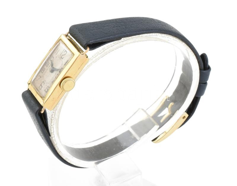 Arany 18k tokos női, mechanikus karóra, működik, 14x26mm - Image 2