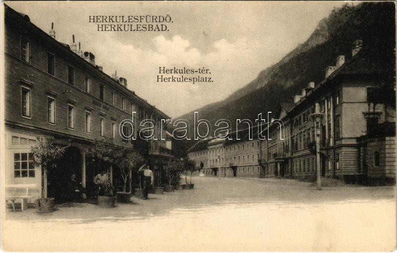 Herkulesfürdő, Baile Herculane; Herkules tér, Sarolta fürdő / square, spa