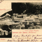 1899 (Vorläufer) Slanic Moldova, Szlanikfürdő; Hotel Racovita, Hotel Zimbru, Casino Regal (Facada) (fa)