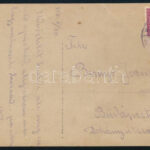 1918.X.30. Magyar katonai díszőrség, megírt fotólap, 14x8,5 cm - Image 2