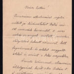 1915 báró Gaizler Géza saját kézzel írt levele nemesi címeres levélpapíron