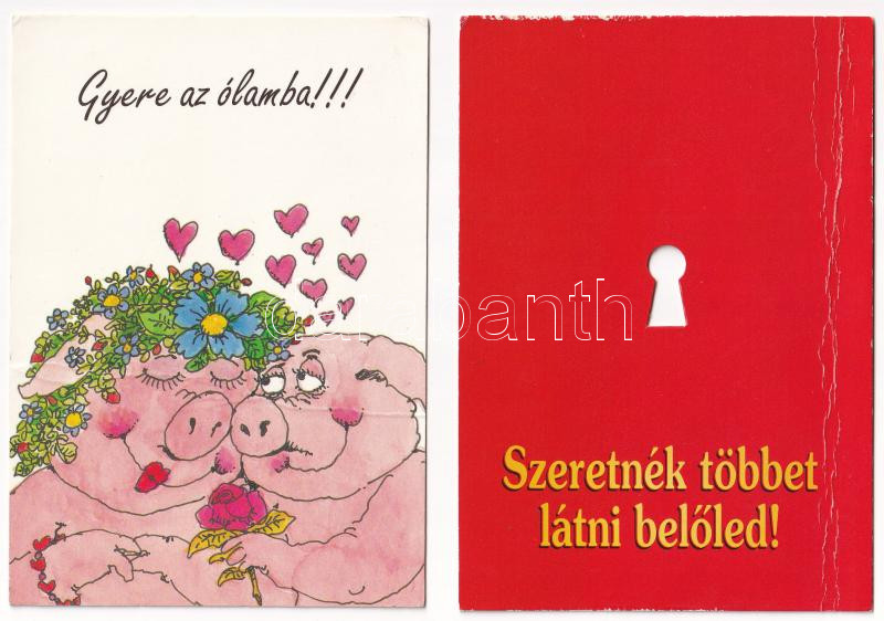 20 db MODERN humoros és grafikai képeslap / 20 modern motive postcards: humorous graphic - Image 2