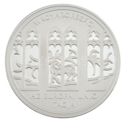 2004. 5000Ft Ag 'Magyarország az Európai Unió tagja' kapszulában, tájékoztatóval T:PP Adamo EM190