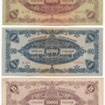 1945. 10.000P + 1946. 10.000MP + 10.000BP T:F közte szép papír, folt - Image 2