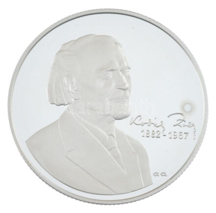 2007. 5000Ft Ag 'Kodály Zoltán' kapszulában, tanúsítvánnyal, tájékoztatóval T:PP folt Adamo EM211