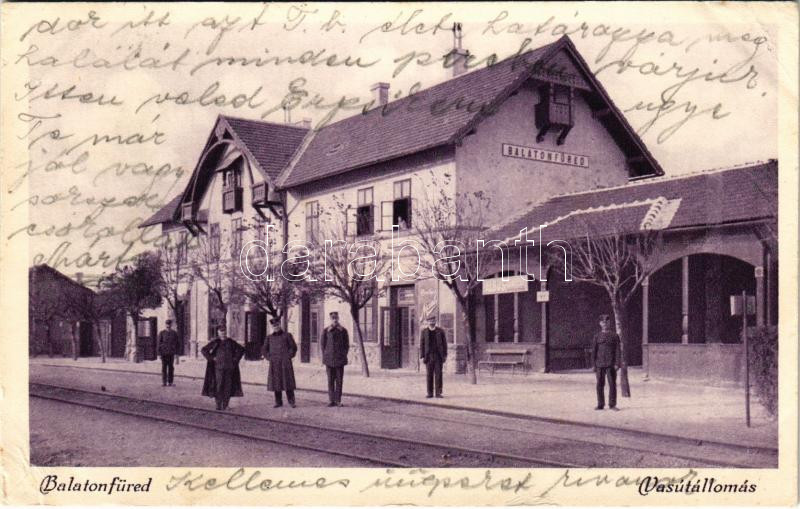 1930 Balatonfüred, vasútállomás (EK)