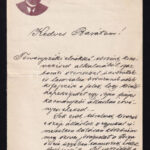 1904 Debrecen, árvaházi igazgató levele fejléces levélpapíron (saját képével)