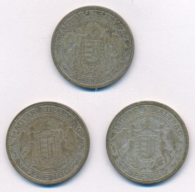 1929. 2P Ag 'Madonna' (3x) T:F Adamo P7 - Image 2