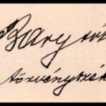 1896 Bary József, a tiszaeszlári per egykori vizsgálója által írt kérvény - Image 2