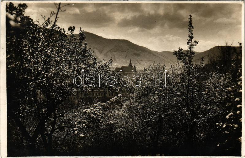 1927 Brassó, Kronstadt, Brasov; látkép / general view. Atelier 'Helios' M. Gebauer photo (EB)