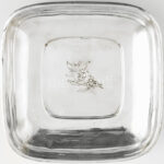 Ezüst (Ag) Reed&Barton Classic Rose sterling /925 rózsás kínálótál, jelzett, 21x21cm, nettó: 290g