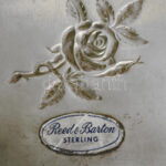 Ezüst (Ag) Reed&Barton Classic Rose sterling /925 rózsás kínálótál, jelzett, 21x21cm, nettó: 290g - Image 3