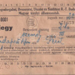 cca 1930 Magyar Királyi Államvasutak hivatalos menetjegyirodája által kiállított jegy Budapest-Pécel vonalra - Image 2