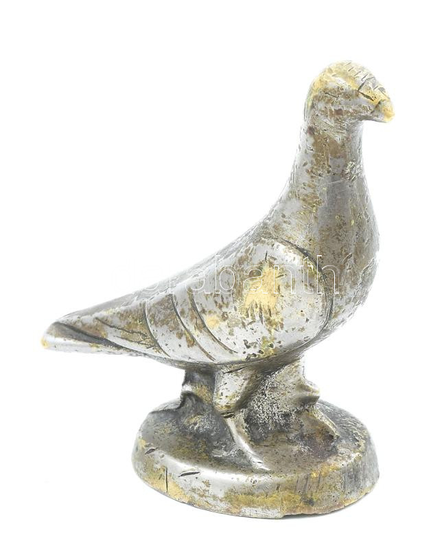 Galamb, réz, erősen kopott, m: 11 cm