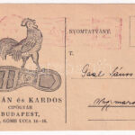 Kálmán és Kardos cipőgyár reklám. Budapest, Gömb utca 14-16. / Hungarian shoe factory's advertisement (EK)