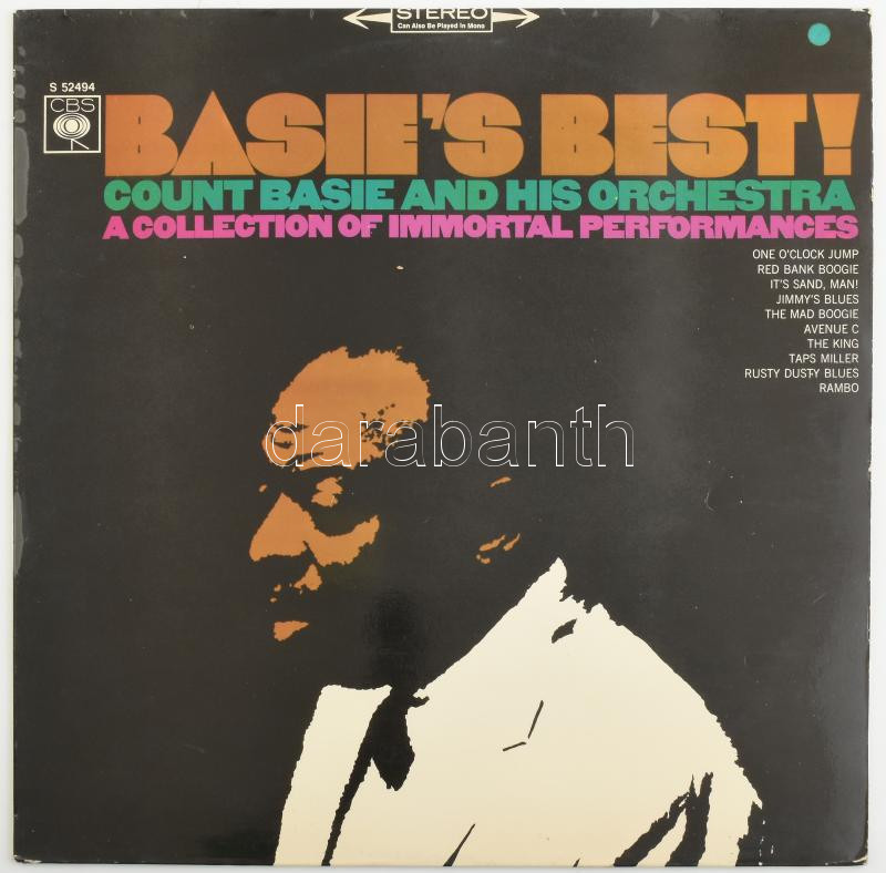 Count Basie And His Orchestra* - Basie's Best! A Collection Of Immortal Performances Vinyl, LP, Compilation, Reissue, US, 1967, jó állapotban