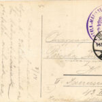 1915 Budapest VIII. Mária Terézia téri hadikórház a Horváth Mihály téren, villamos. Neuer Márton kiadása + bélyegzés - Image 2
