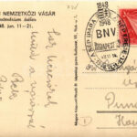 1948 Budapest XIV. Nemzetközi Vásár a Centenárium évében, BNV, Magyar Közpinti Híradó + So. Stpl - Image 2