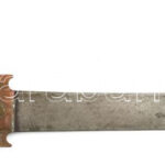 Lovassy Dezső őrnagy jelzéssel szecessziós levélbontó kés, agancs nyéllel, 36 cm