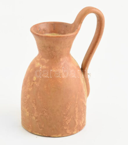 CSM jelzéssel: Retro mázas kerámia. Kézzel festett, jelzett, hibátlan. 15 cm