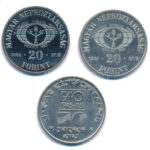 1984. 20Ft Cu-Ni 'FAO - Védd az erdőt' BU és PP érmepár (2xklf) + 1985. 20Ft 'FAO' T:UNC,AU Adamo EM80, EM90 - Image 2