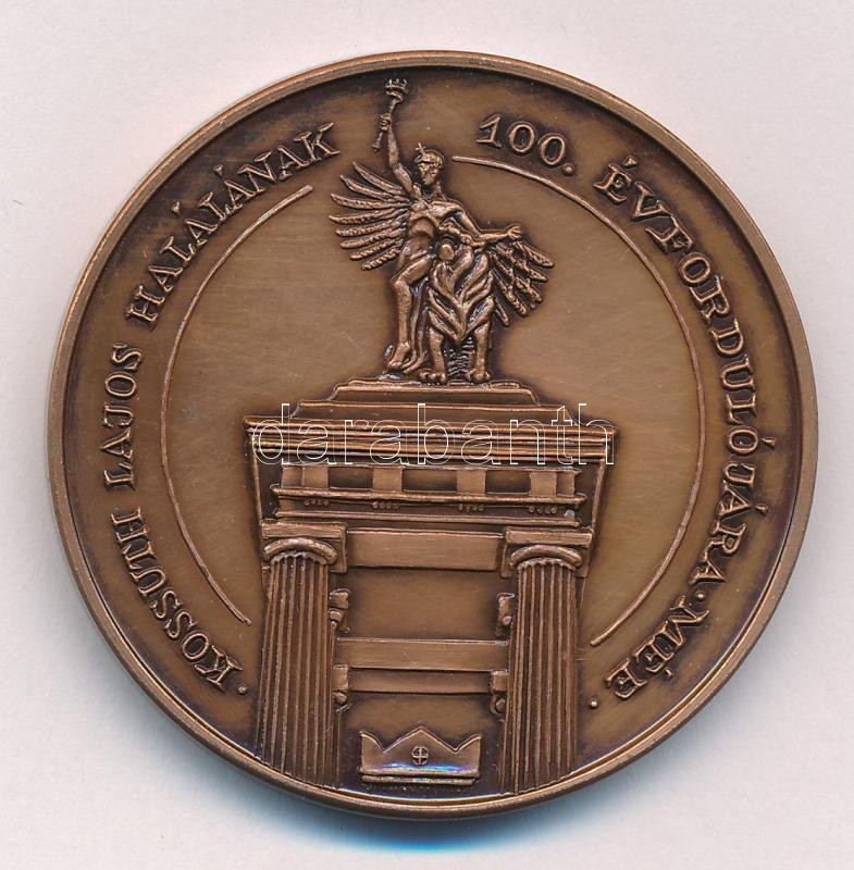 Lebó Ferenc (1960-) 1994. 'Kossuth Lajos halálának 100. évfordulójára / MÉE XXIV. Vándorgyűlése Budapest' kétoldalas bronz emlékérem (42,5mm) T:UNC Adamo BP41