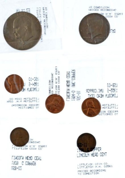 Amerikai Egyesült Államok 1934-1980. 1c-1$ (7xklf) mind fóliacsomagolásban T:UNC-F USA 1934-1980. 1 Cent - 1 Dollar (7xdiff) all in foil packing C:UNC-F