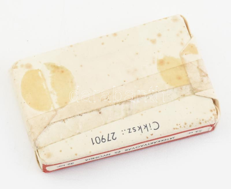 Magyar Kártya, eredeti csomagolásában, Játékkártyagyár és Nyomda, 7×4,5 cm - Image 2