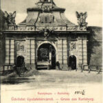 1903 Gyulafehérvár, Karlsburg, Alba Iulia; Károly-kapu. Atelier Bach / Karlstor / castle gate (EB)