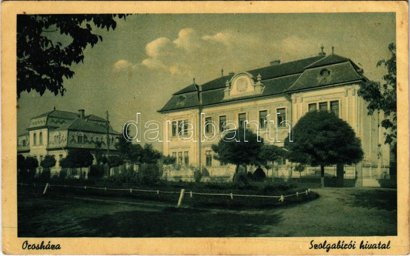 1944 Orosháza, Szolgabírói hivatal. Politzer Ferenc kiadása (EK)