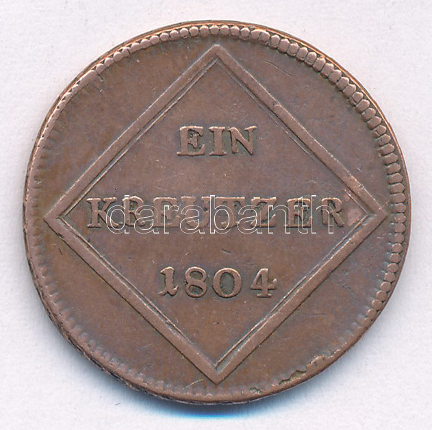 Ausztria / Salzburg 1804. 1kr Cu 'III. Ferdinánd' T:VF karc Austria / Salzburg 1804. 1 Kreutzer Cu 'Ferdinand III' C:VF scratch Krause KM#491 - Image 2