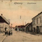 1916 Himberg, Hauptstrasse, Ludwig Erber, Johann Buchreithner jun. / main street, shops (fl)