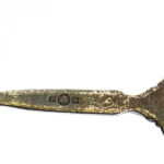 2 db ezüstözött holland díszkanál, az egyik jelzett, h: 11,5 cm - Image 2